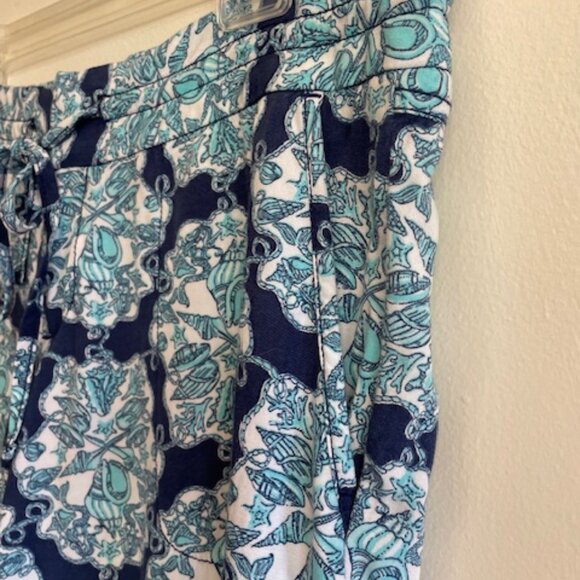 LILLY PULITZER Hey Sailor Wide Leg Palazzo Drawstring Waist Pants M - Picture 8 of 16